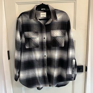 Abercrombie oversized plaid button down